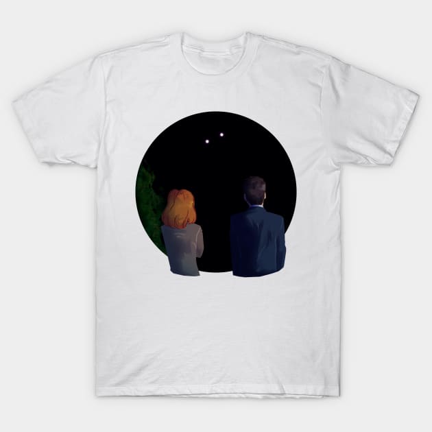 UFO Watching T-Shirt by Cartoonishly